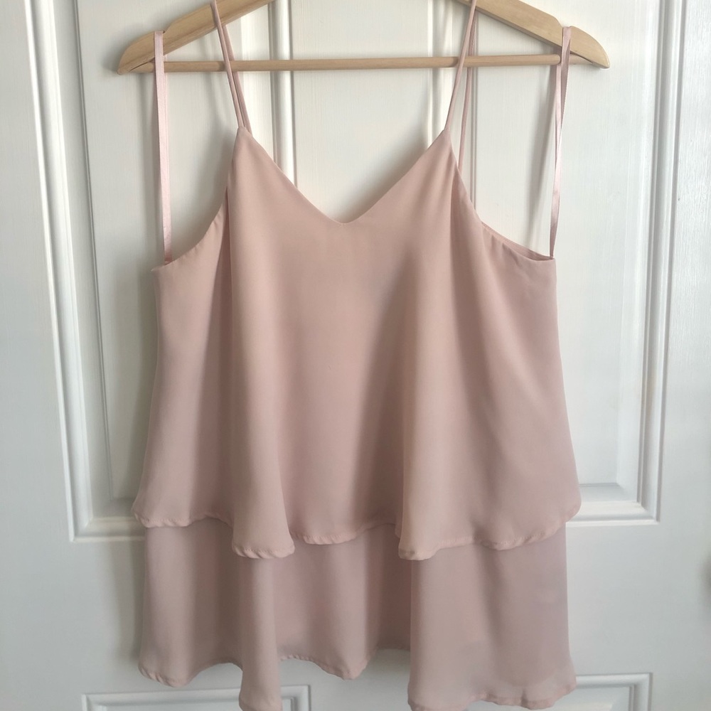 Mossimo Flowy Blush Top M